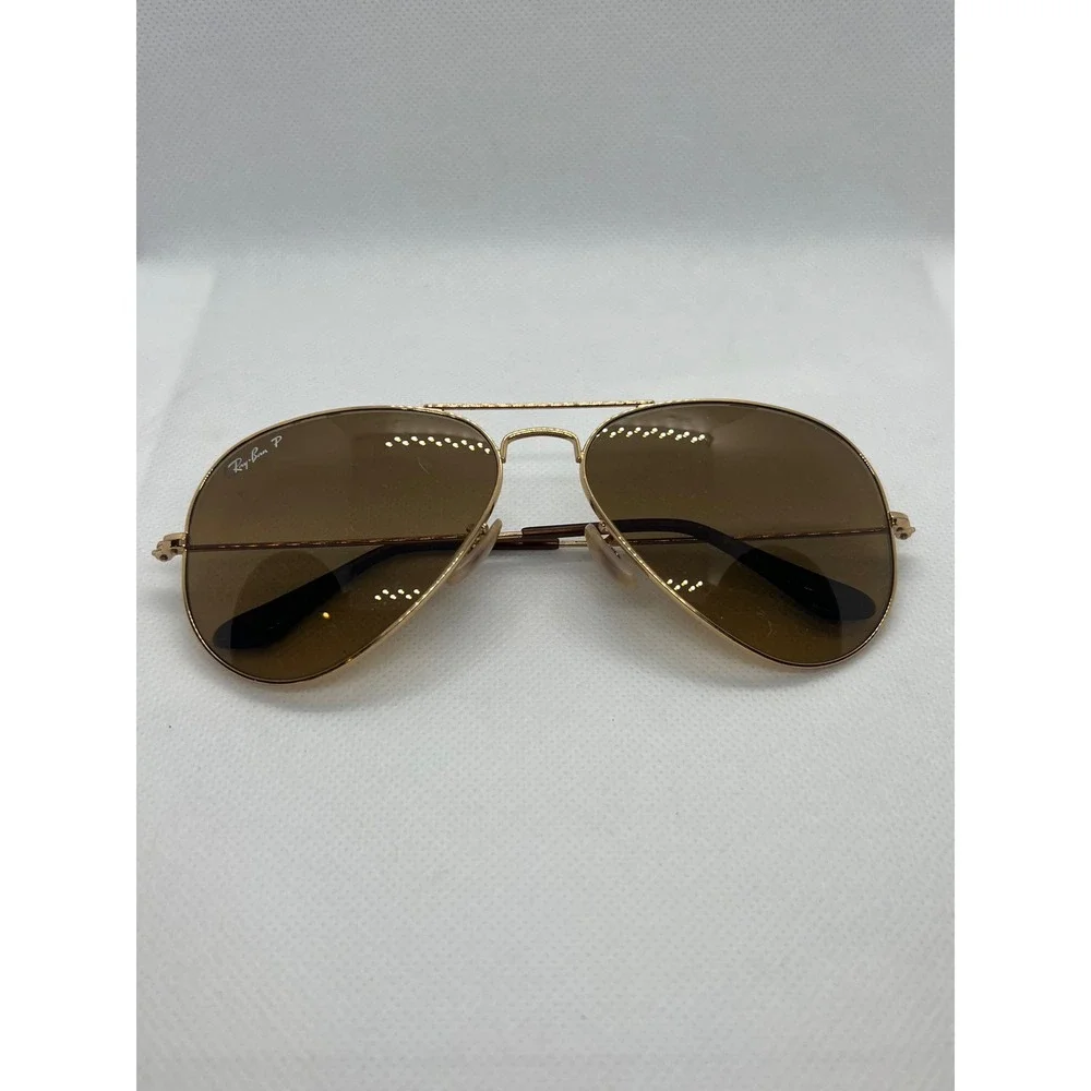 Ray-Ban RB3025 Aviator Sunglasses Gold‎ Frame Brown Lens Designer Fashion